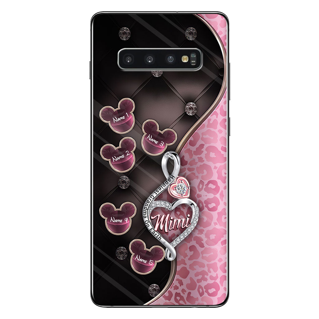 Happiest Grandma On Earth Rose Gold - Personalized Mother's Day Phone Case