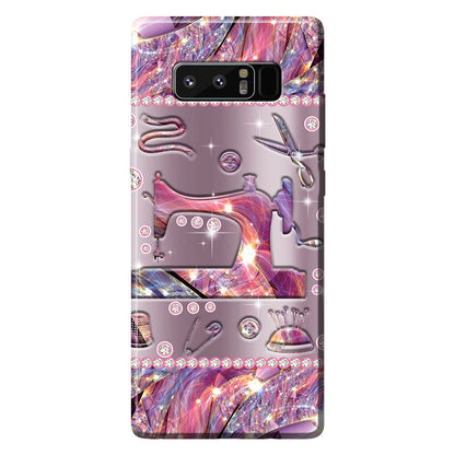 Sewing Metal Pattern Print Phone Case 062021