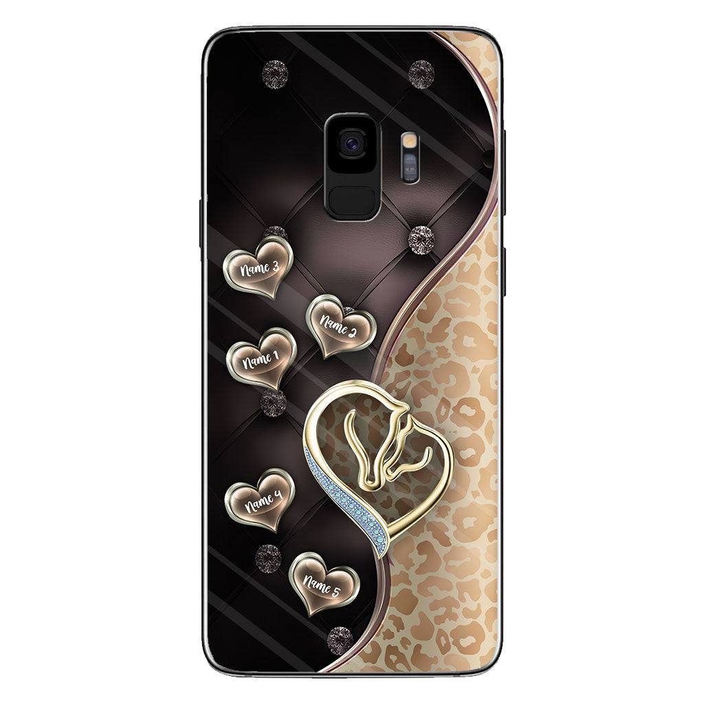 I Love You To The Moon And Back - Personalized Mother's Day Horse Phone Case