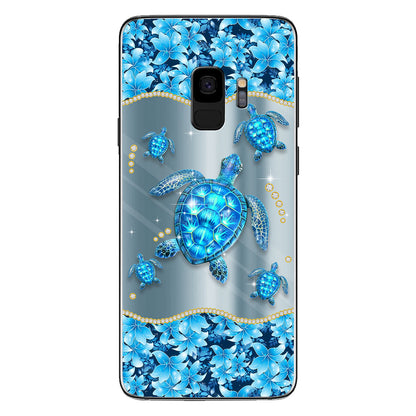 Blue Sea - Personalized Turtle Phone Case