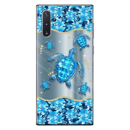 Blue Sea - Personalized Turtle Phone Case