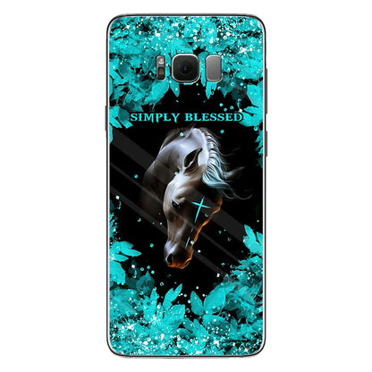 This Girl Runs On Jesus And Horses - Personalized Phone Case