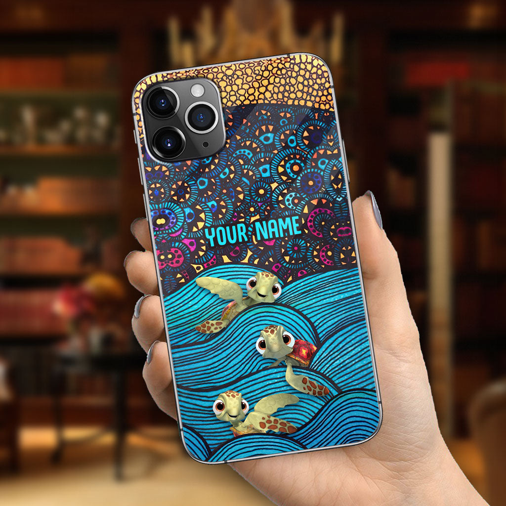 Salty Lil' Beach - Personalized Turtle Phone Case