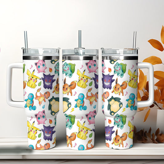 I Choose You Monster Trainer Tumbler With Handle 0224