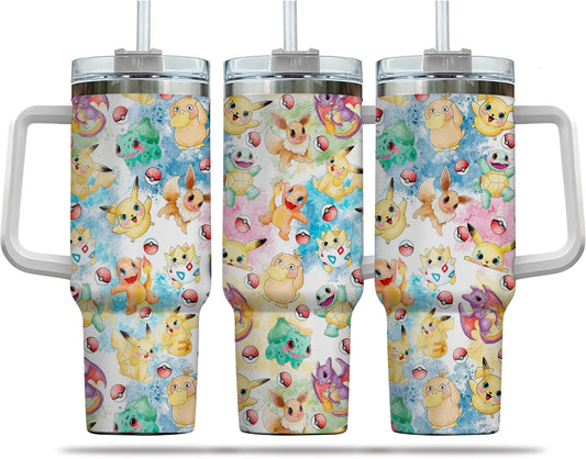 Starters Monster Trainer Tumbler With Handle 0224