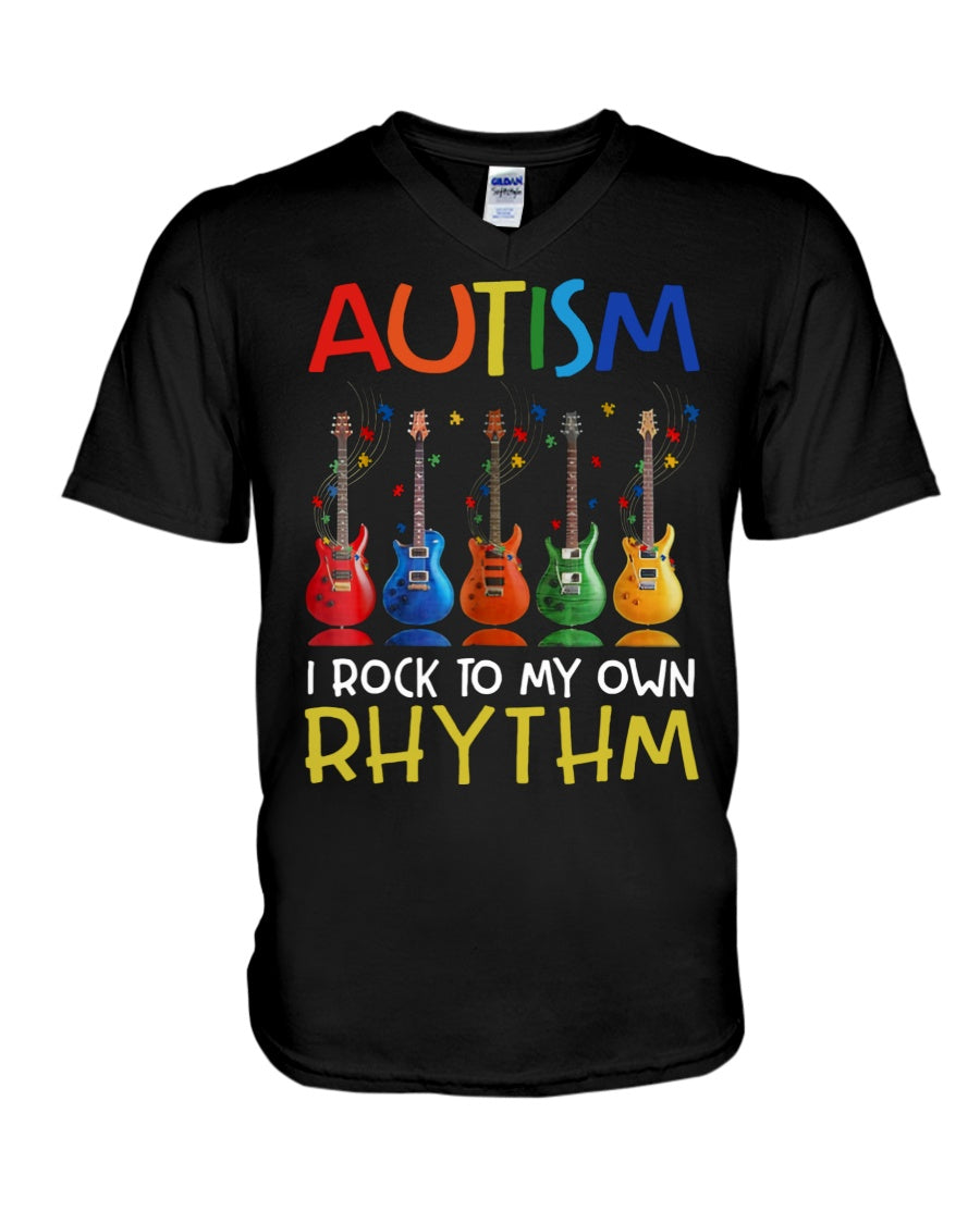 Autism I Rock To My Own Rhythm - Autism Awareness T-shirt and Hoodie 0921