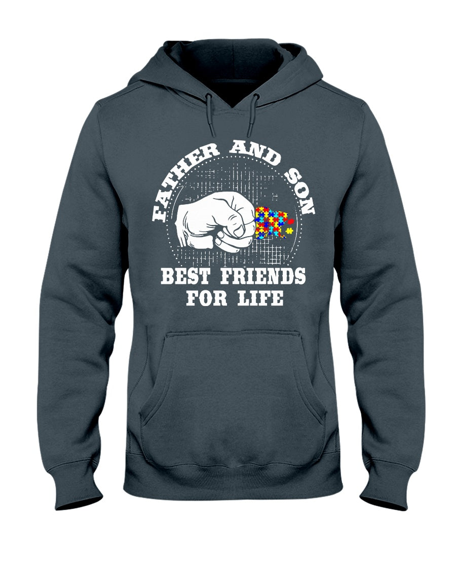 Father And Son Best Friends For Life - Autism Awareness T-shirt and Hoodie 0921