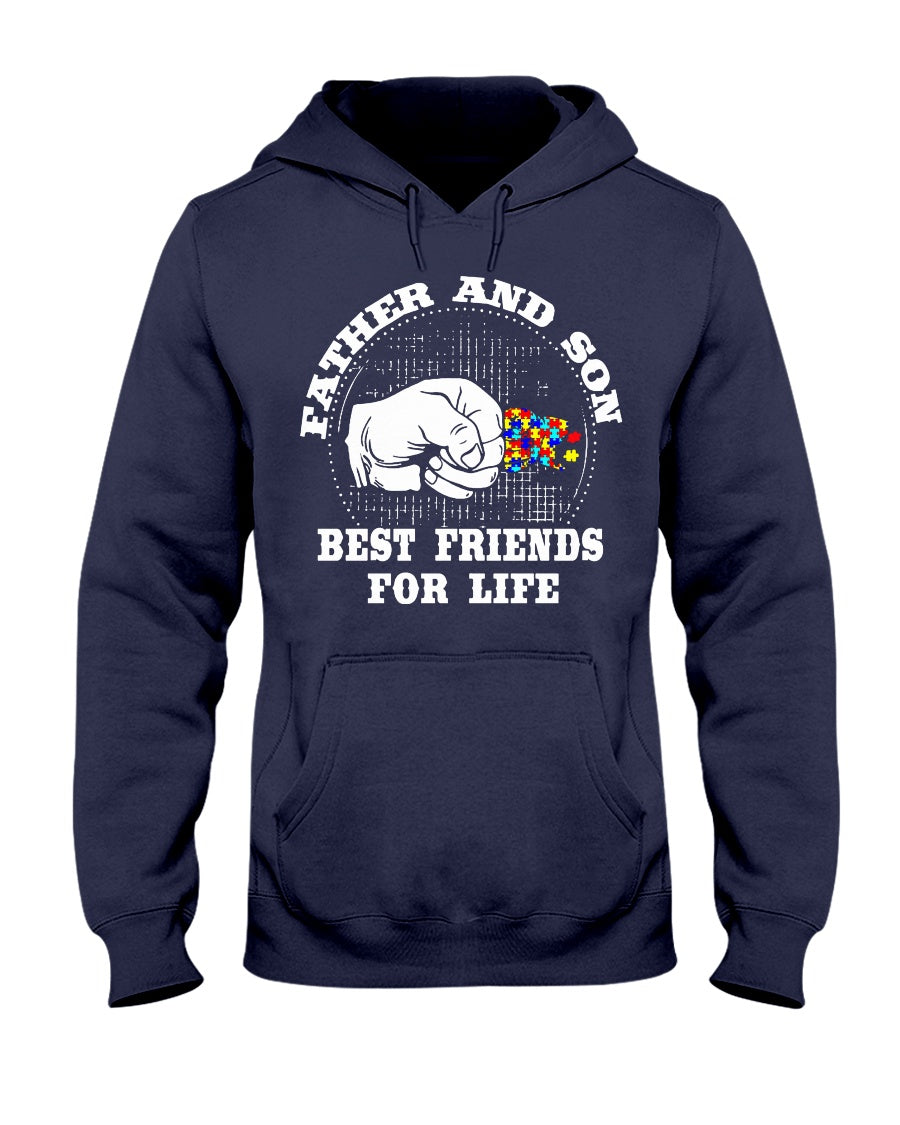 Father And Son Best Friends For Life - Autism Awareness T-shirt and Hoodie 0921