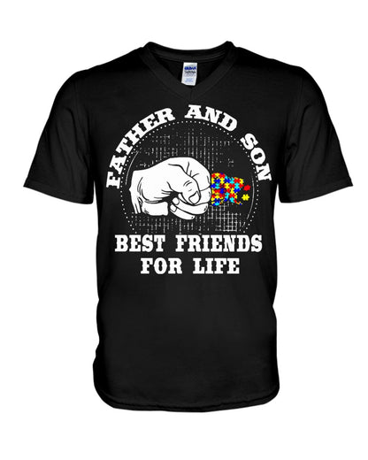 Father And Son Best Friends For Life - Autism Awareness T-shirt and Hoodie 0921